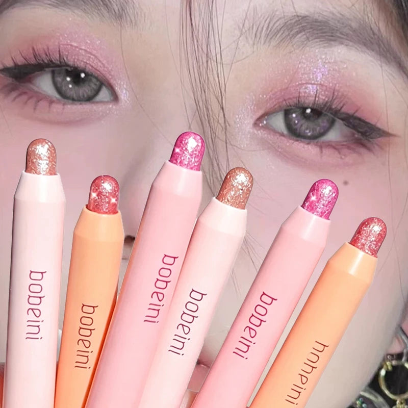 Peach Shimmer Eyeshadow Stick | Glitter Highlighter Pencil Eyeshadow Highlighter Stick PRIMED