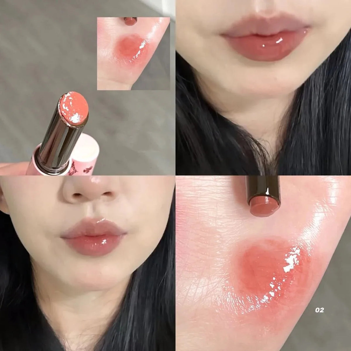 Mulberry Purple Shimmer Lip Jelly Pen | Mirror Gloss Lipstick Shimmer Lip Gloss PRIMED 02