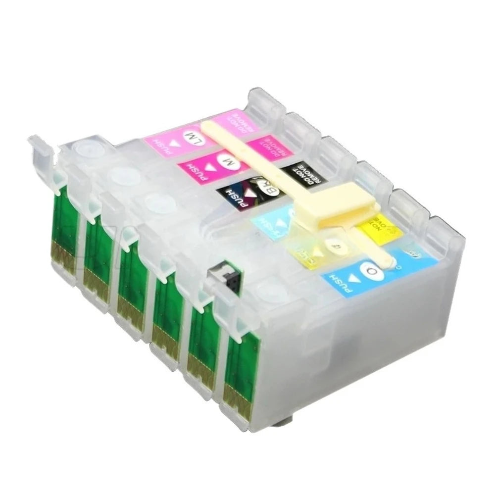 T0821 CISS Ink Cartridges ARC Chip – Epson R270 R290 TX650 TX700 Refillable Ink Cartridge PRIMED Default Title