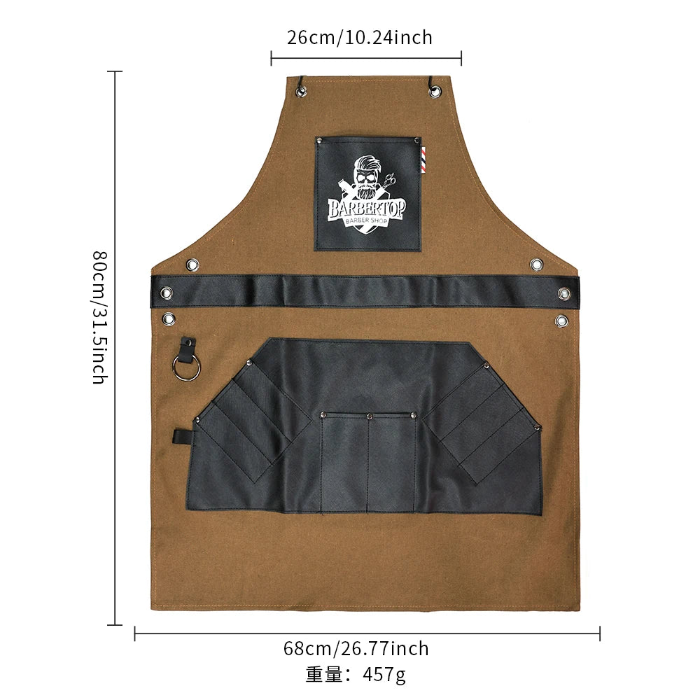Waterproof Barber Cape & Salon Apron with Pockets
