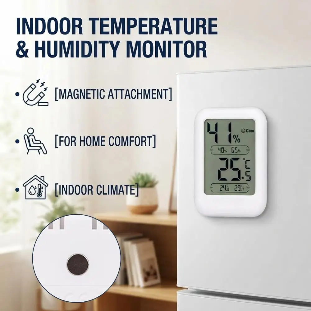 Mini Digital Thermometer Hygrometer – LCD Humidity & Temp Gauge Digital Hygrometer PRIMED