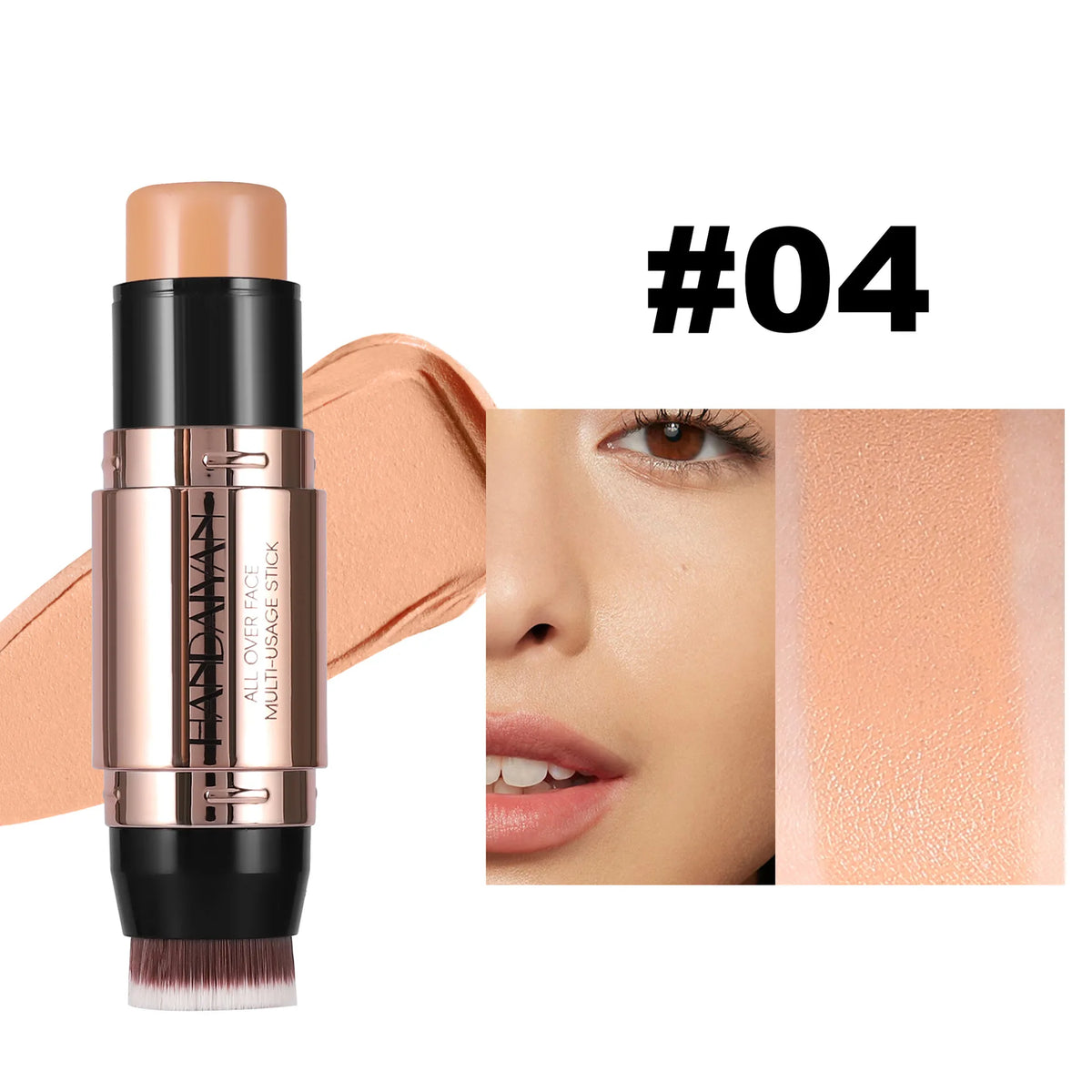 Double-Head Contour Stick & Concealer Cream with Brush