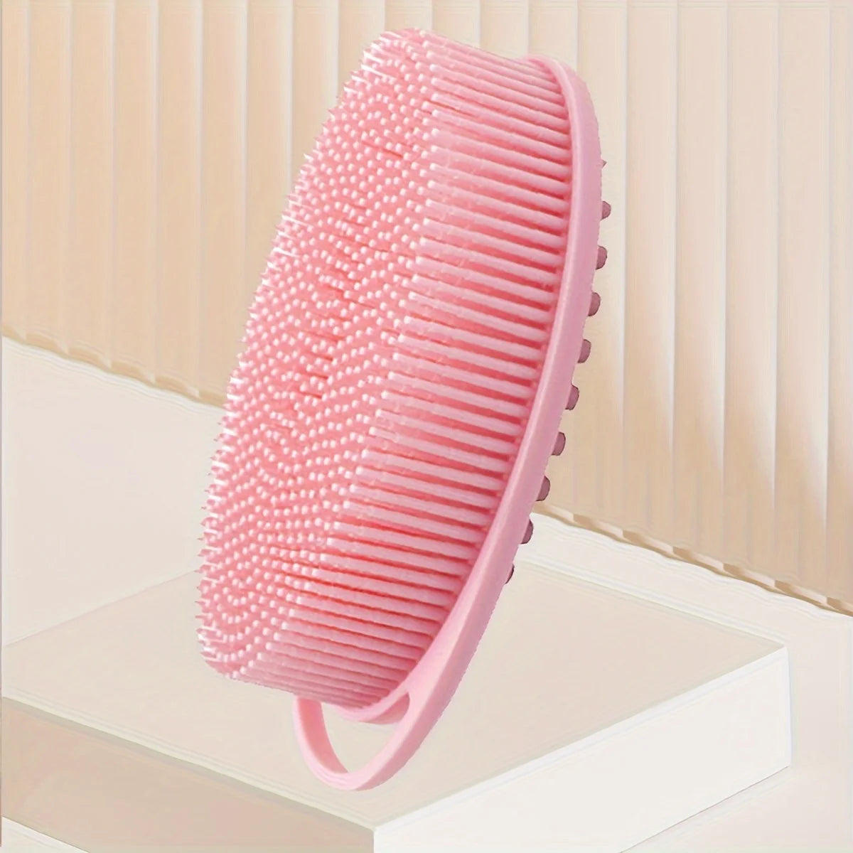 Silicone Shower Brush – Body Scrub & Scalp Massager Shower Scrub Brush PRIMED