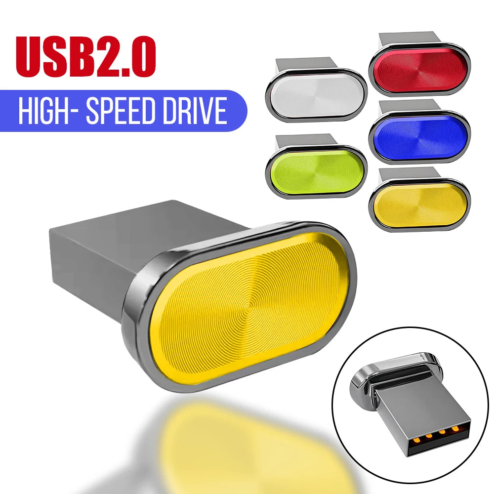 Mini Metal USB Flash Drive 32GB 64GB | Waterproof Pen Drive USB Flash Drive PRIMED