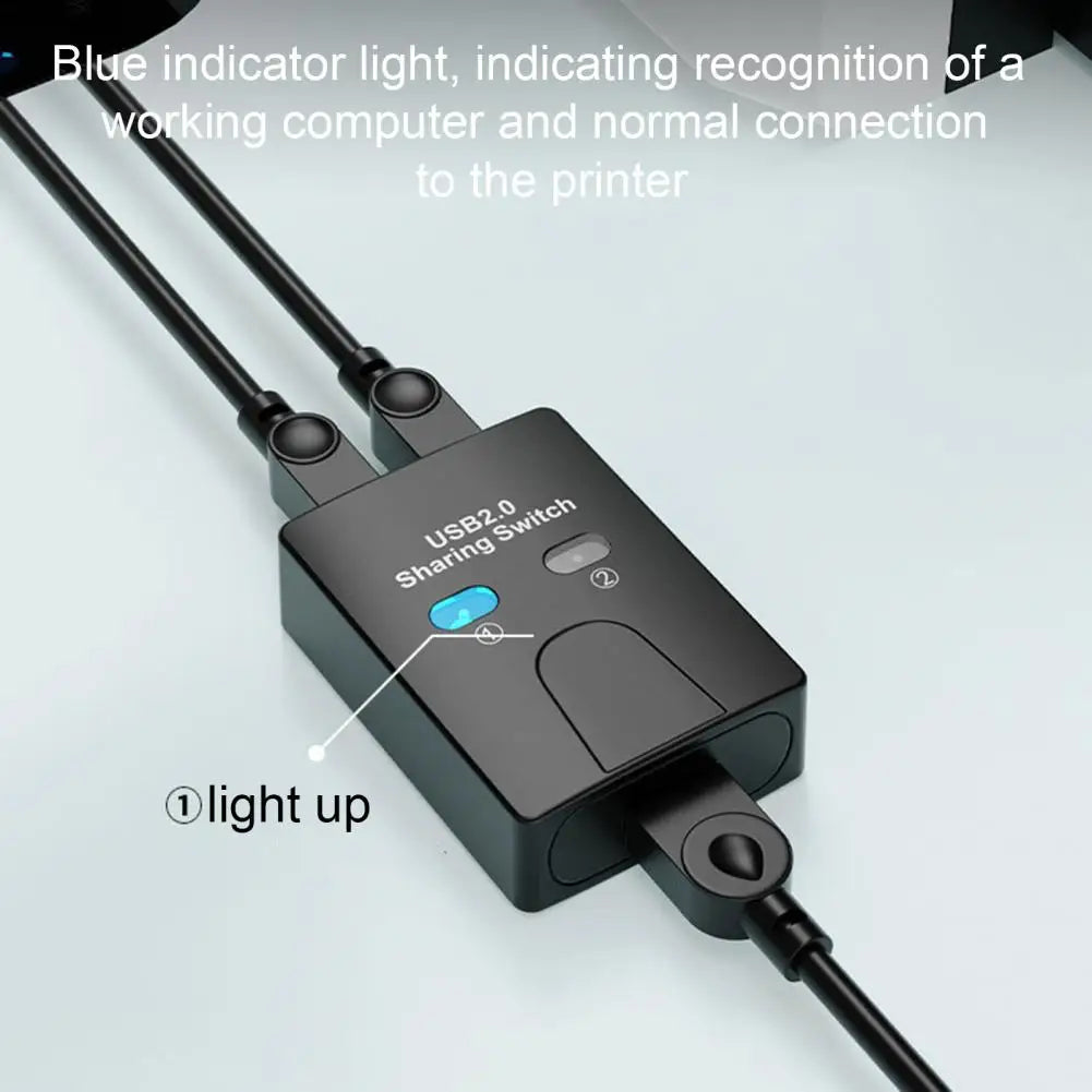USB KVM Switch 2 In 1 Out | Share Keyboard, Mouse & Printer USB KVM Switch PRIMED