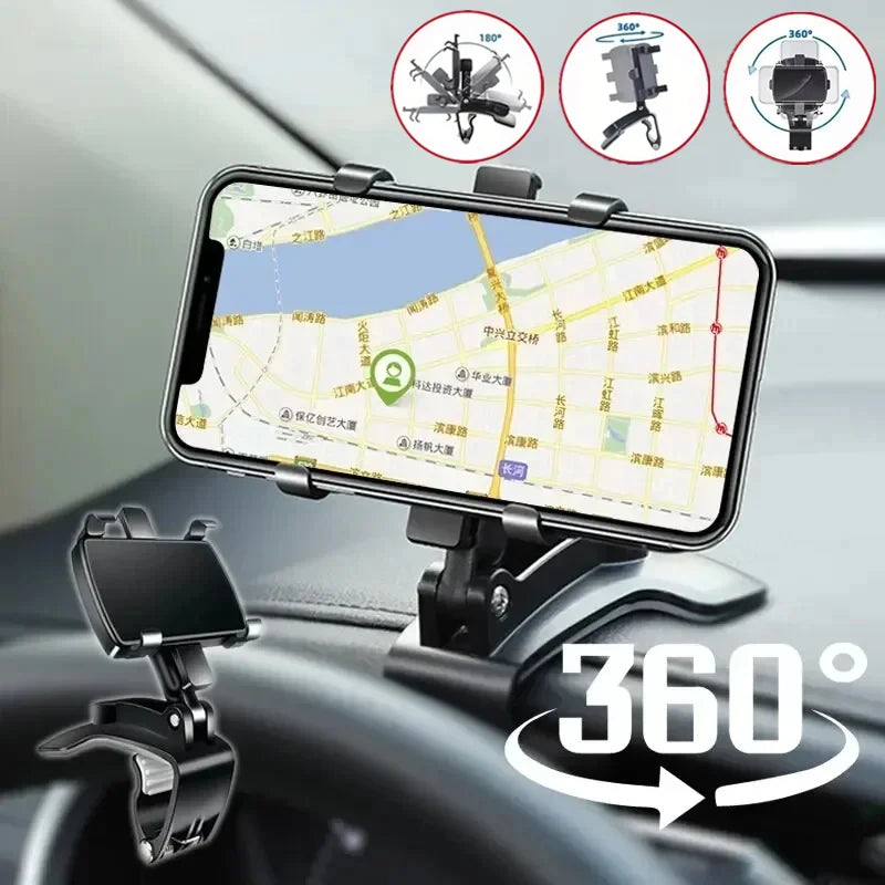 Universal 360° Car Phone Holder – Dashboard & Mirror Mount Car Phone Mount PRIMED