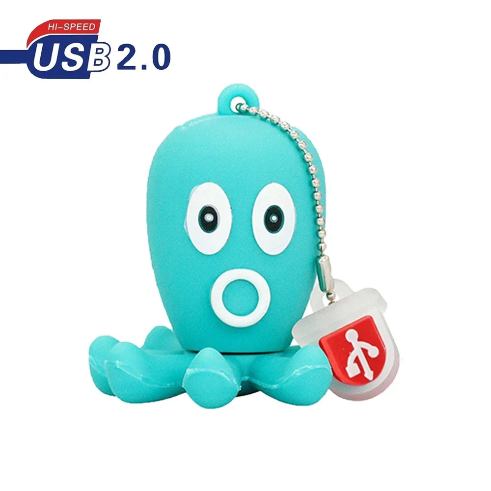 Cute Animal USB Flash Drive Turtle Fish Dolphin 4GB–128GB Novelty USB Flash Drive PRIMED 8 GB Style16