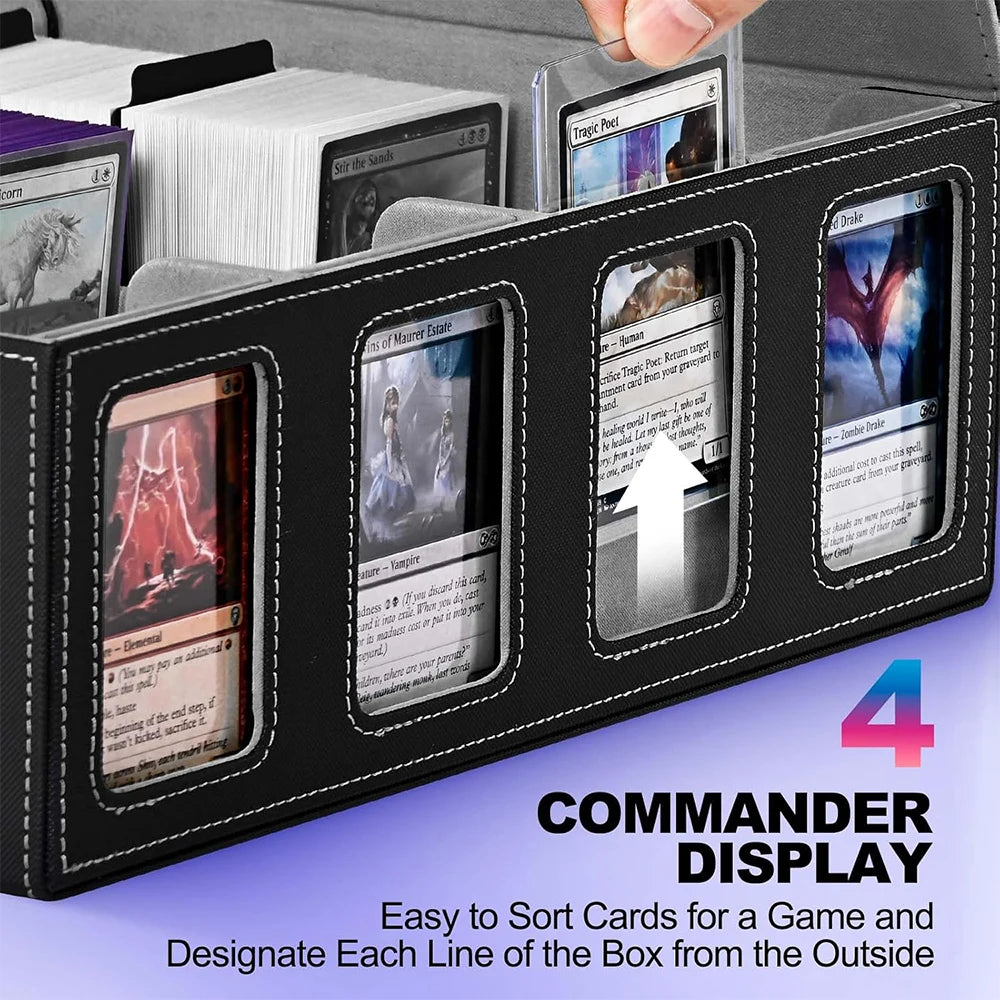 Trading Card Storage Box 3000+ Cards | Commander Deck Case