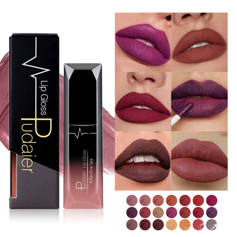 21-Color Matte Liquid Lipstick Set – Waterproof Long-Lasting Liquid Lipstick Set PRIMED