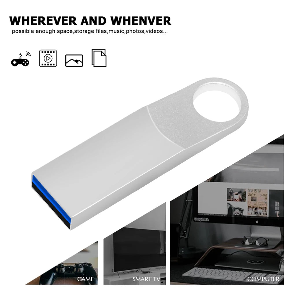 Metal USB 3.0 Flash Drive 8GB–128GB | High-Speed Pen Drive USB Flash Drive PRIMED