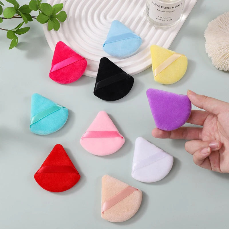 Triangle Makeup Sponge Puff – Crystal Velvet Foundation Blender