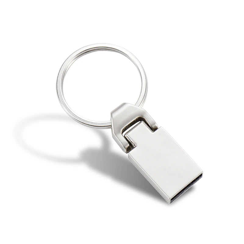 JASTER Mini Metal USB Flash Drive 32/64/128GB + Key Ring USB Flash Drive PRIMED 128MB (Not GB) Silver China Mainland