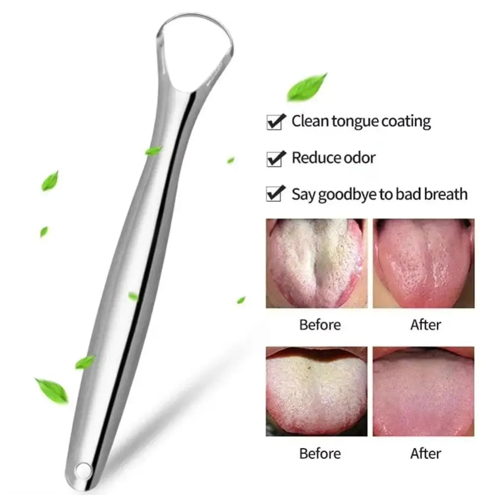 Stainless Steel Tongue Scraper – Fresh Breath Oral Care