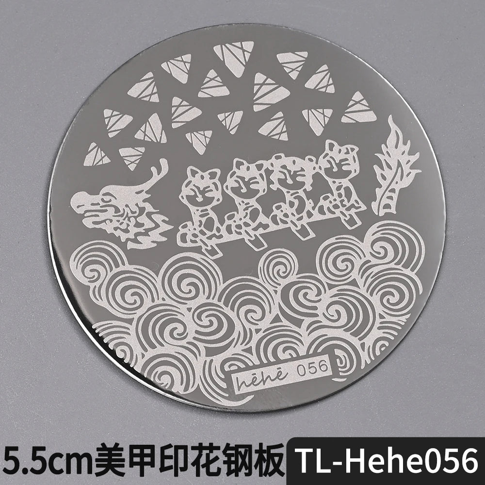 Nail Stamping Plate 5.5cm – Butterfly Flower Lace Stencil