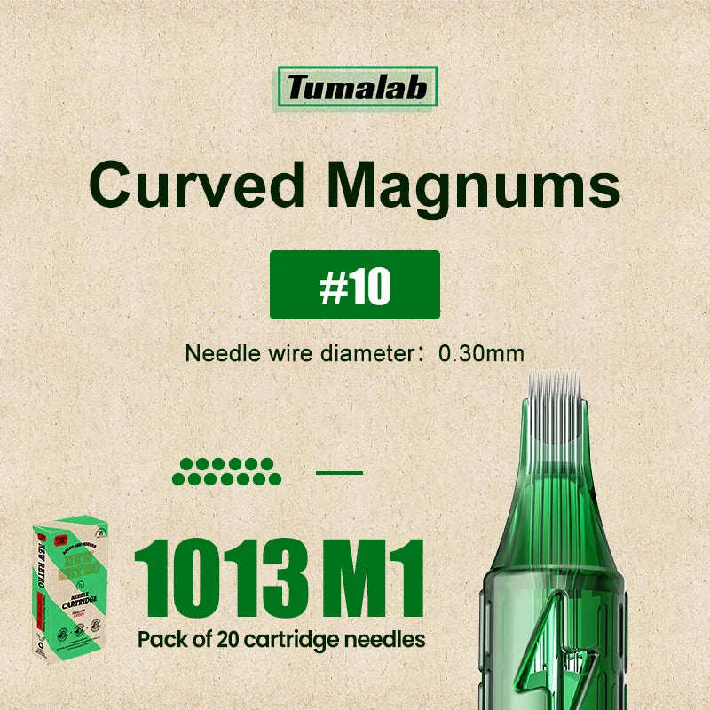 TUMAlab Tattoo Cartridge Needles 20PCS – Stainless Steel