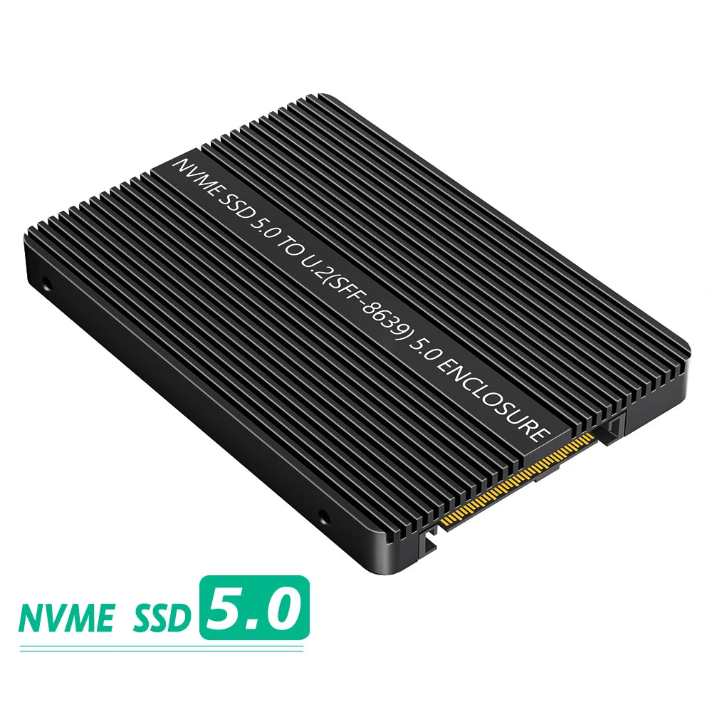 TISHRIC M.2 NVMe PCIe 5.0 to U.2 SFF-8639 SSD Adapter Card SSD Adapter Riser Card PRIMED black China Mainland