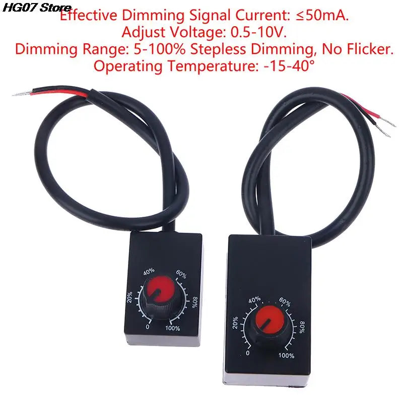 Mini DC 0–10V Knob Dimmer for LED Grow Light Drivers LED Dimmer Controller PRIMED