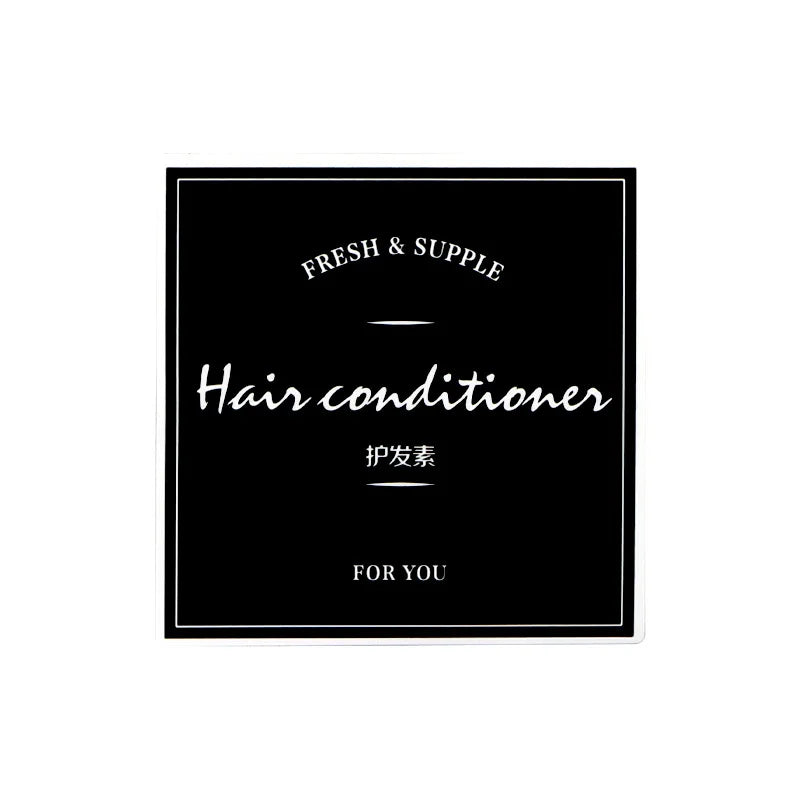 Minimalist PVC Self-Adhesive Bathroom Labels – 6 Stickers