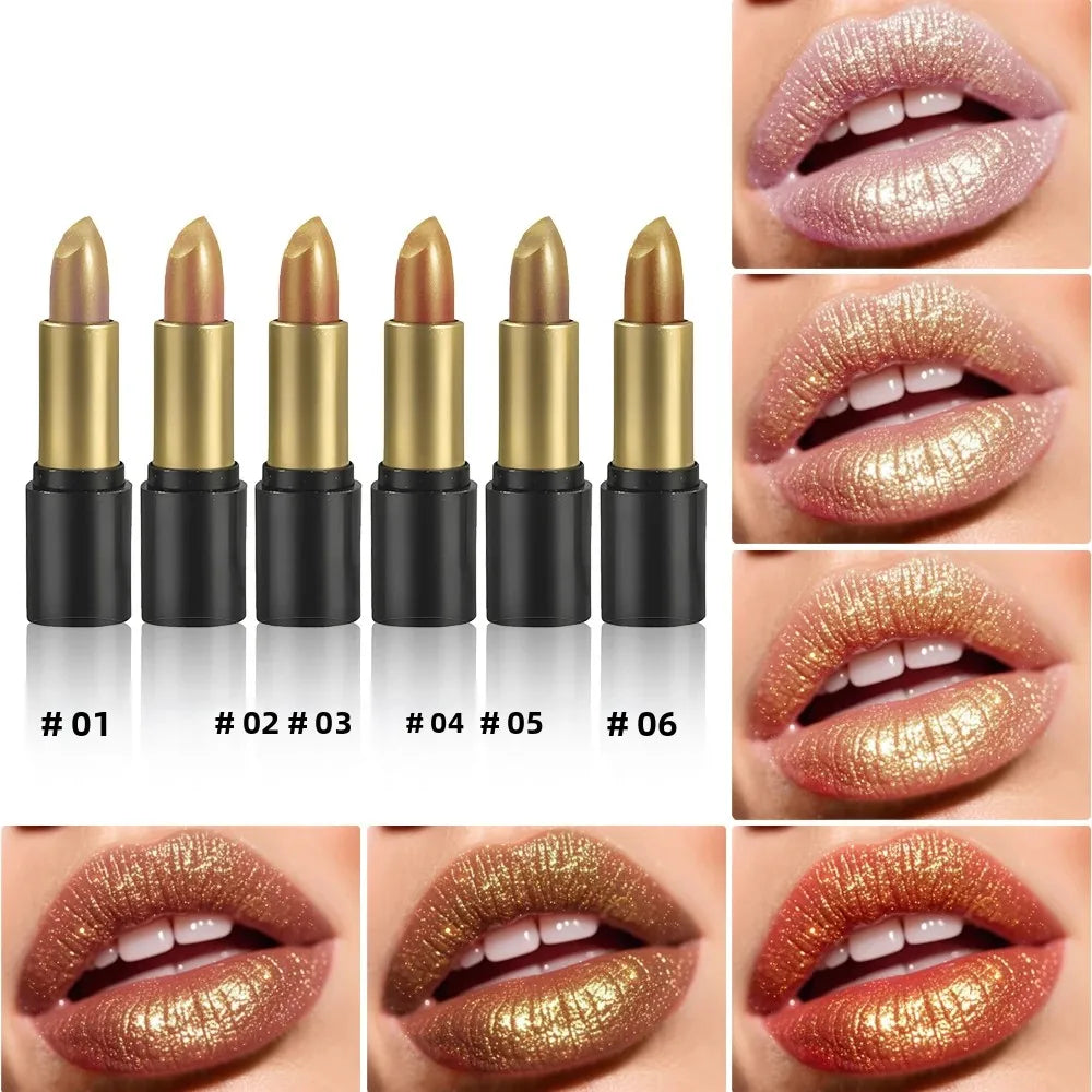 SAM SUGAR Shimmer Lip Gloss – Waterproof Long-Lasting Pearlescent