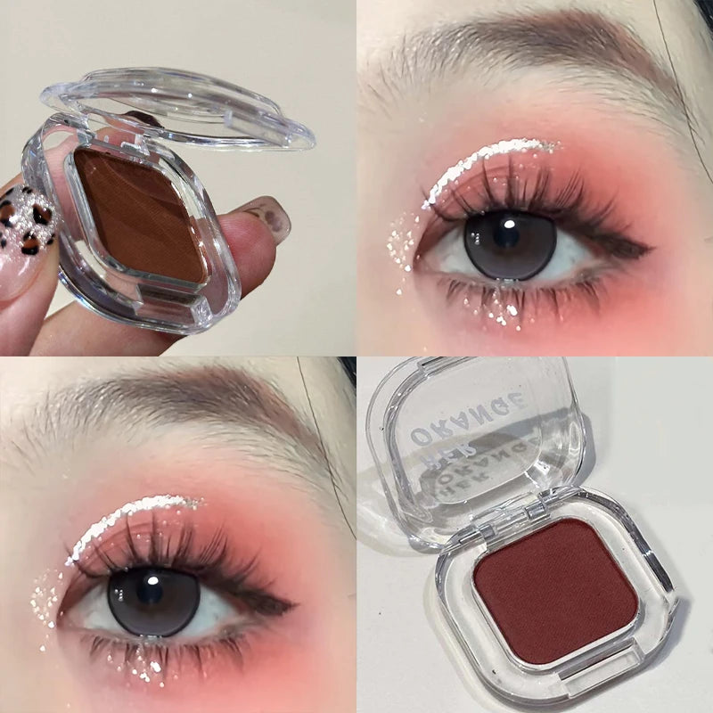 Red Brown Matte Eyeshadow Palette – Waterproof Shimmer Contour