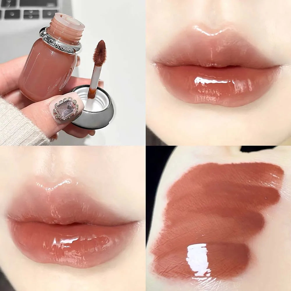 Nude Pink Mirror Lip Gloss – Hydrating Waterproof Korean Style Lip Gloss PRIMED 01