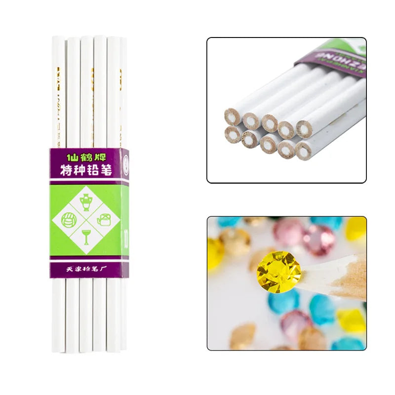 Nail Art Wax Rhinestone Picker Pencil Dotting Tool 5/10 Pcs Nail Art Tool PRIMED 10pcs