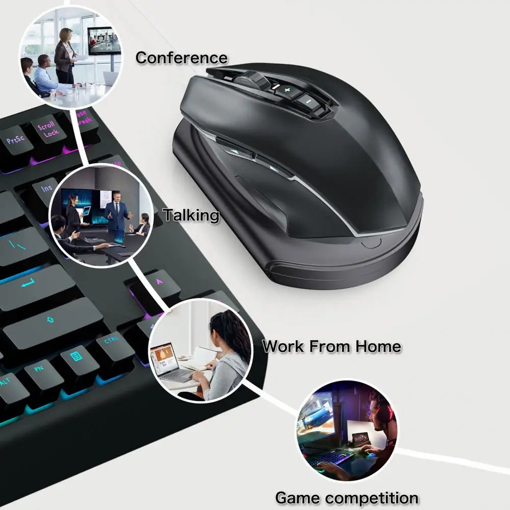 USB Mouse Mover Jiggler – Silent 20dB, Plug & Play USB Mouse Mover PRIMED