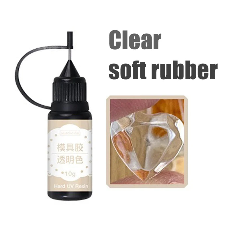 3D Sculpting UV Nail Gel – Hard & Soft Carving Gel 10g 3D Nail Carving Gel PRIMED Clear-soft