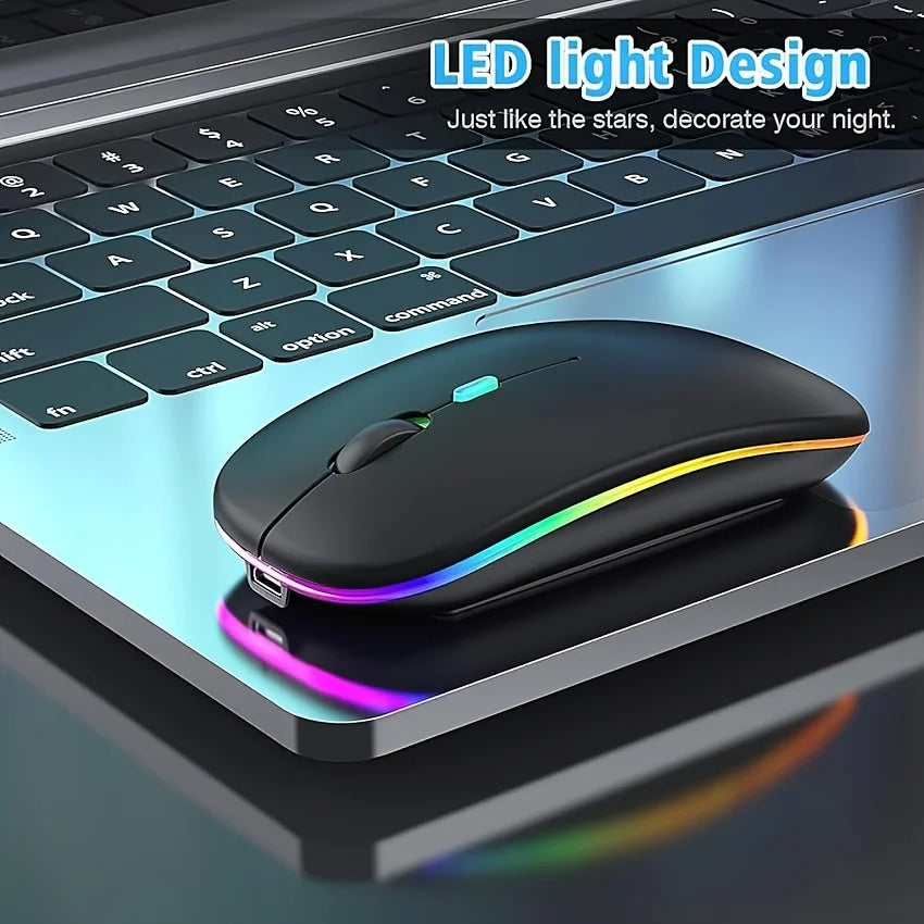MissionFit Slim Wireless Mouse – Bluetooth & 2.4G Rechargeable Wireless Mouse PRIMED