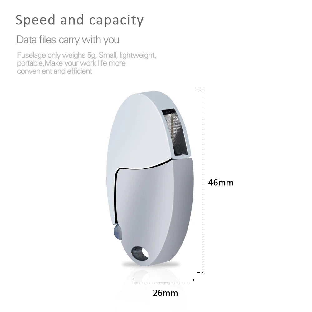 Rotating USB 3.0 Flash Drive 8GB–128GB with Key Chain USB Flash Drive PRIMED
