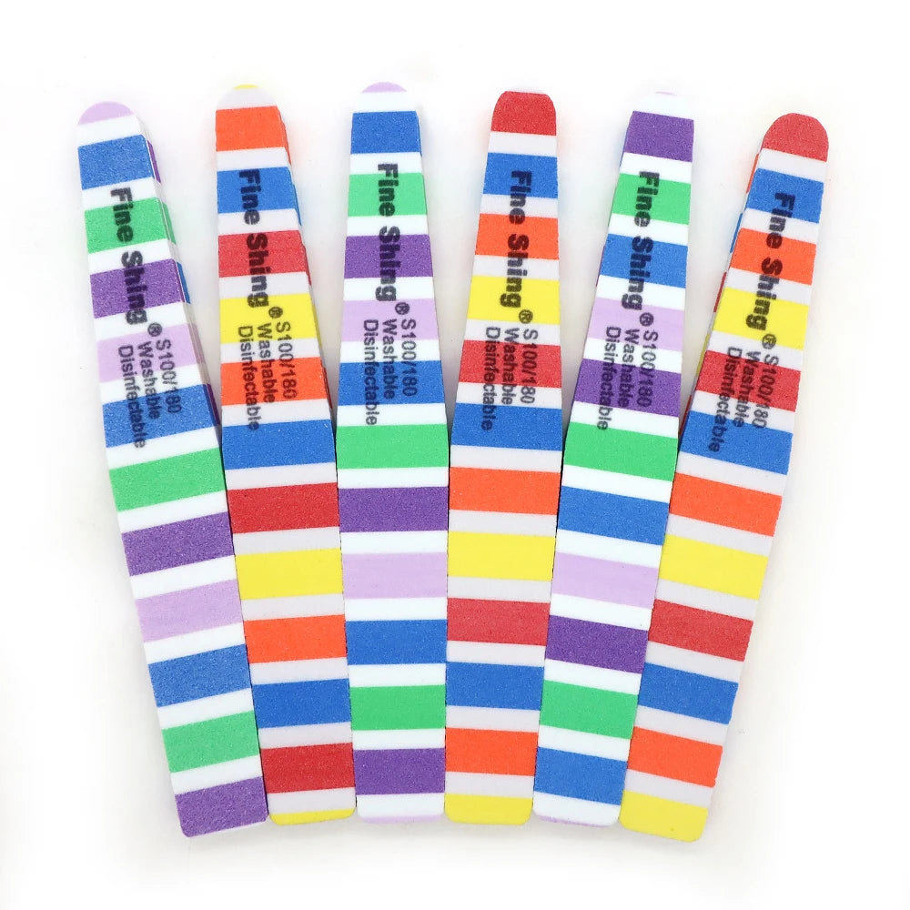 JEARLYU Double-Sided Sponge Nail Files 100/180 Grit | 2–20 Pcs Nail File PRIMED