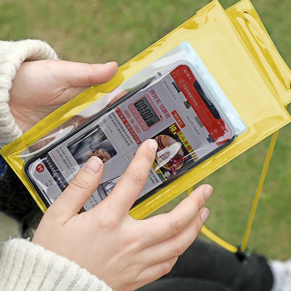 Waterproof Phone Pouch Dry Bag | Clear PVC, 30m Underwater Waterproof Phone Pouch PRIMED