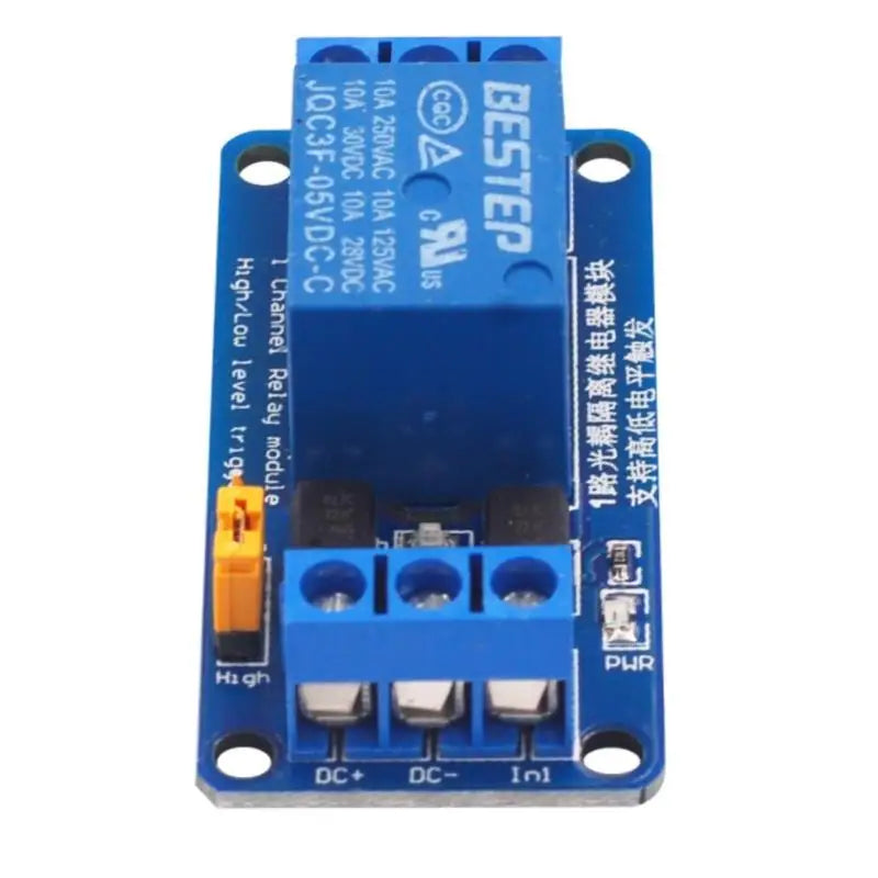 1-Channel Relay Module 3.3V–24V Dual Optocoupler Isolation