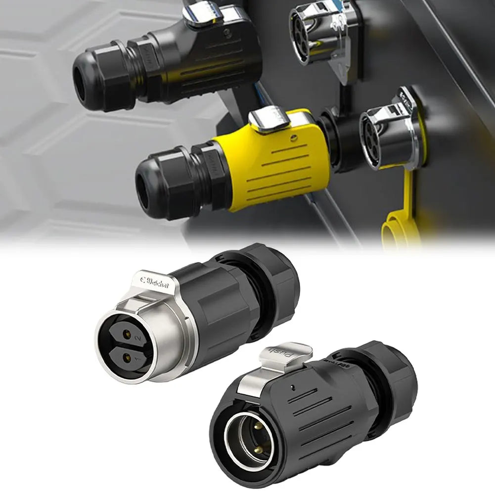 LP-20 IP68 Waterproof Aviation Connector 2P 3P 4P – 2-Pack Waterproof Connector PRIMED
