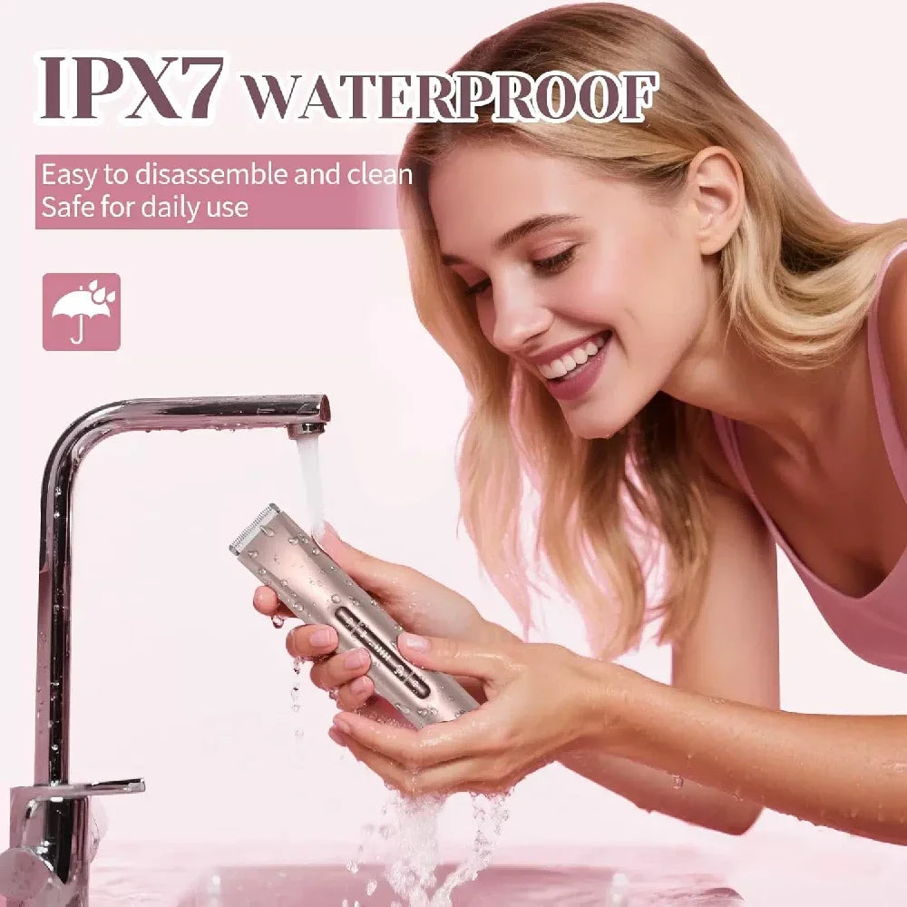 Women's 2-in-1 Electric Bikini Trimmer – IPX7 Rechargeable