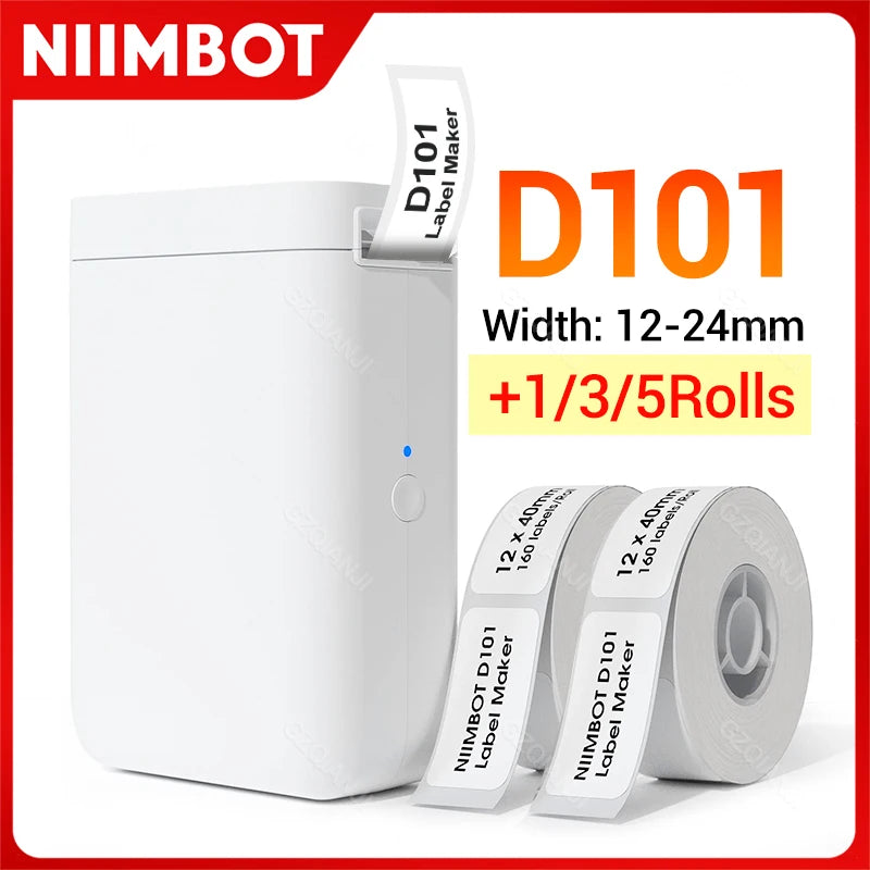 Niimbot D101 Portable Inkless Bluetooth Thermal Label Printer Thermal Label Printer PRIMED