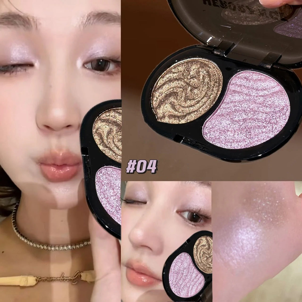 Shimmer Eyeshadow Palette – Obsidian Night Glitter Smoky Eye