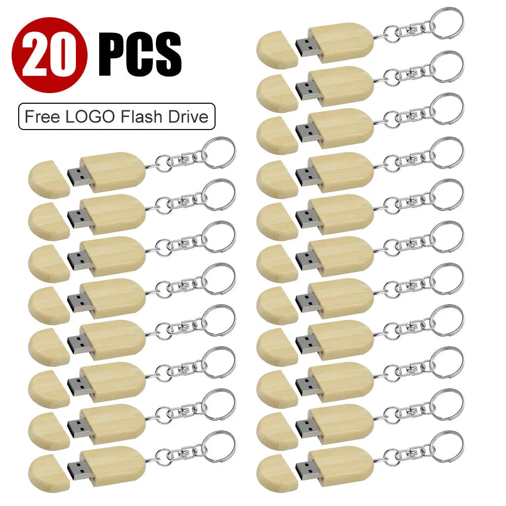 Wooden USB Flash Drive 8–32GB Custom Logo Bulk | 10/20/50 Pcs USB Flash Drive PRIMED 128 GB Carbon-20