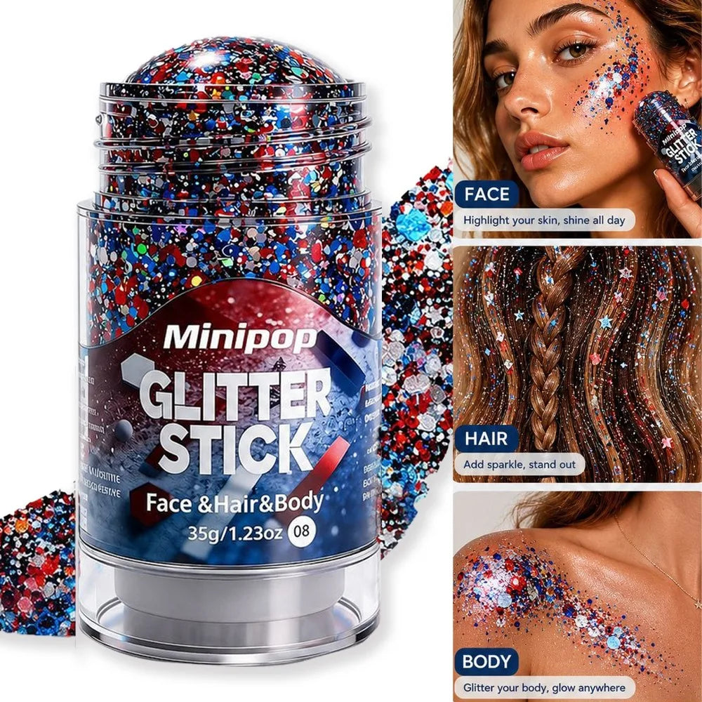 Star Sequin Glitter Stick – Face, Body & Hair Shimmer Makeup