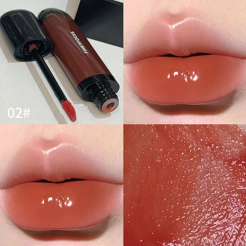 Red Brown Mirror Lip Glaze – Pigmented Liquid Lipstick 9g