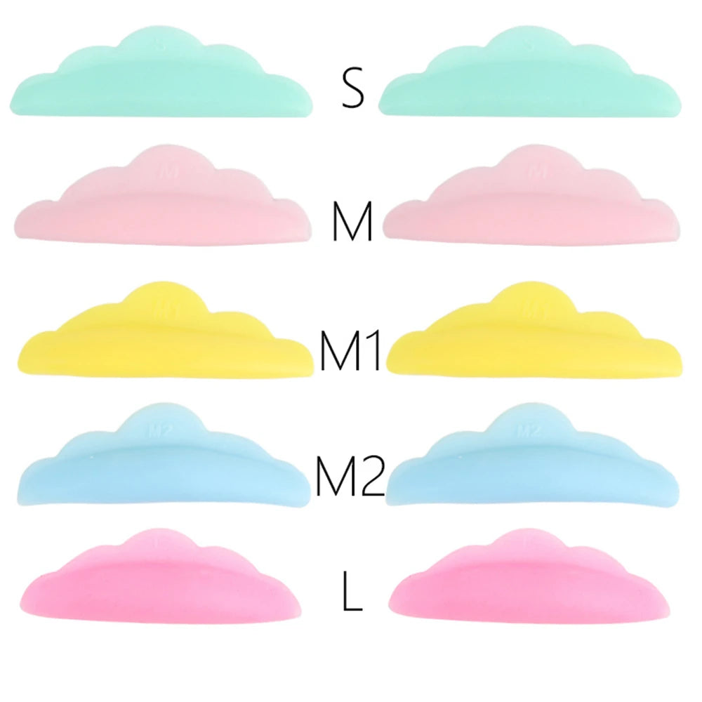 5 Pairs Silicone Lash Lift Perm Pads | Eyelash Extension Tool Lash Lift Pads PRIMED mix