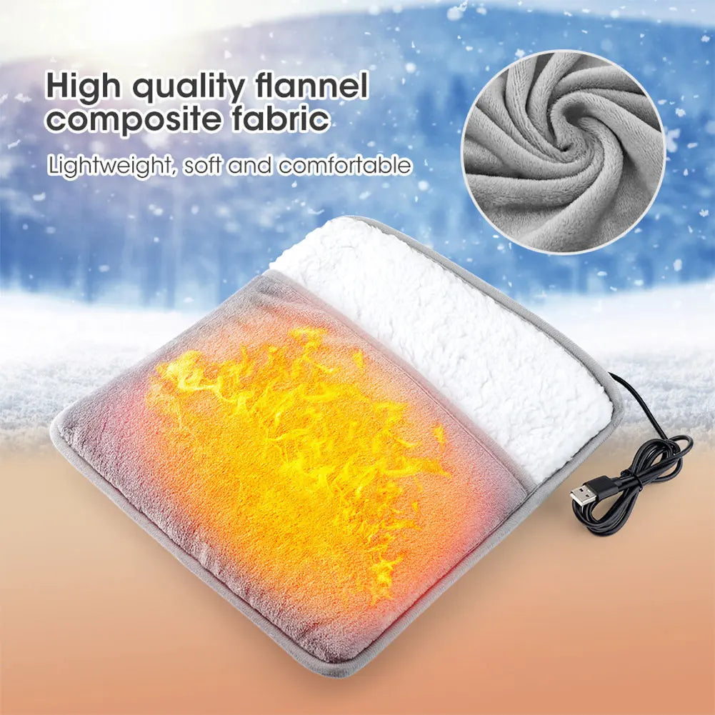 USB Electric Foot Warmer Heating Pad – Home & Office Slipper Electric Foot Warmer PRIMED
