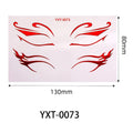 Purple Red Metallic Eye Makeup Stickers | Temporary Tattoo