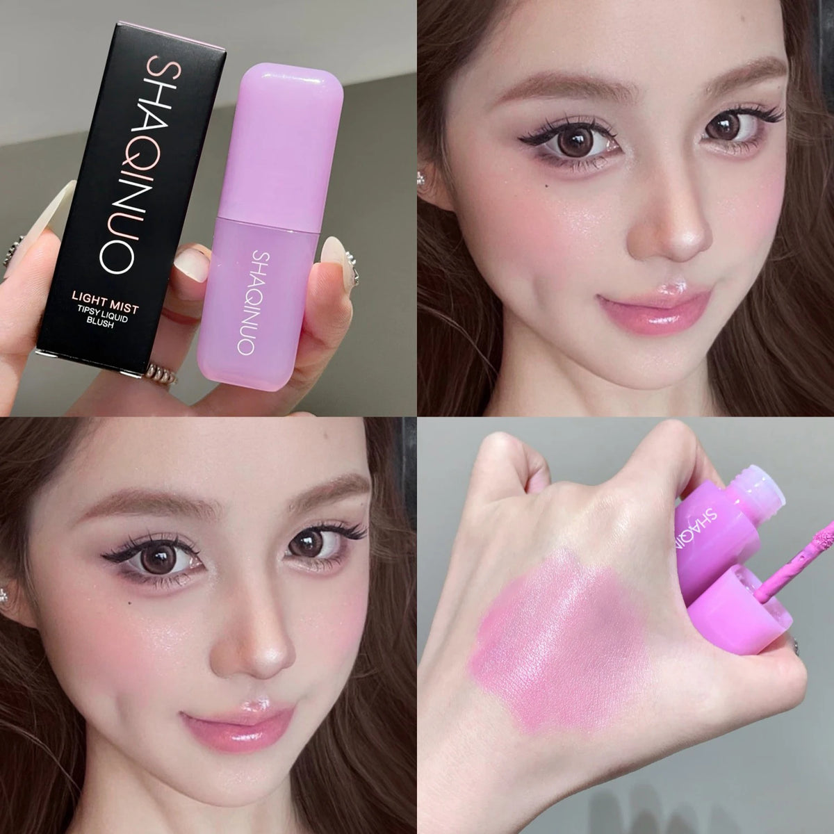 SHAQINUO Liquid Blush – Dual-Use Lip & Cheek Matte Finish