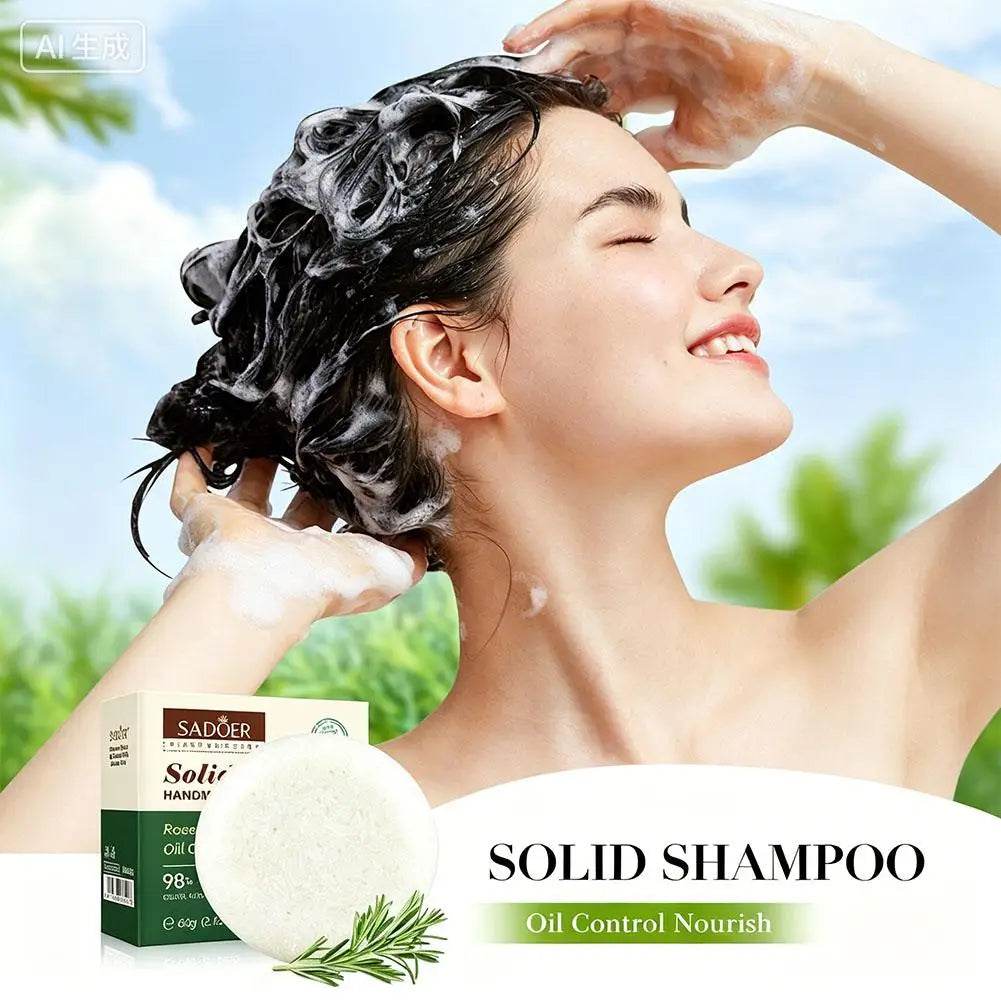 Rosemary Solid Shampoo Bar – Oil Control & Volumizing