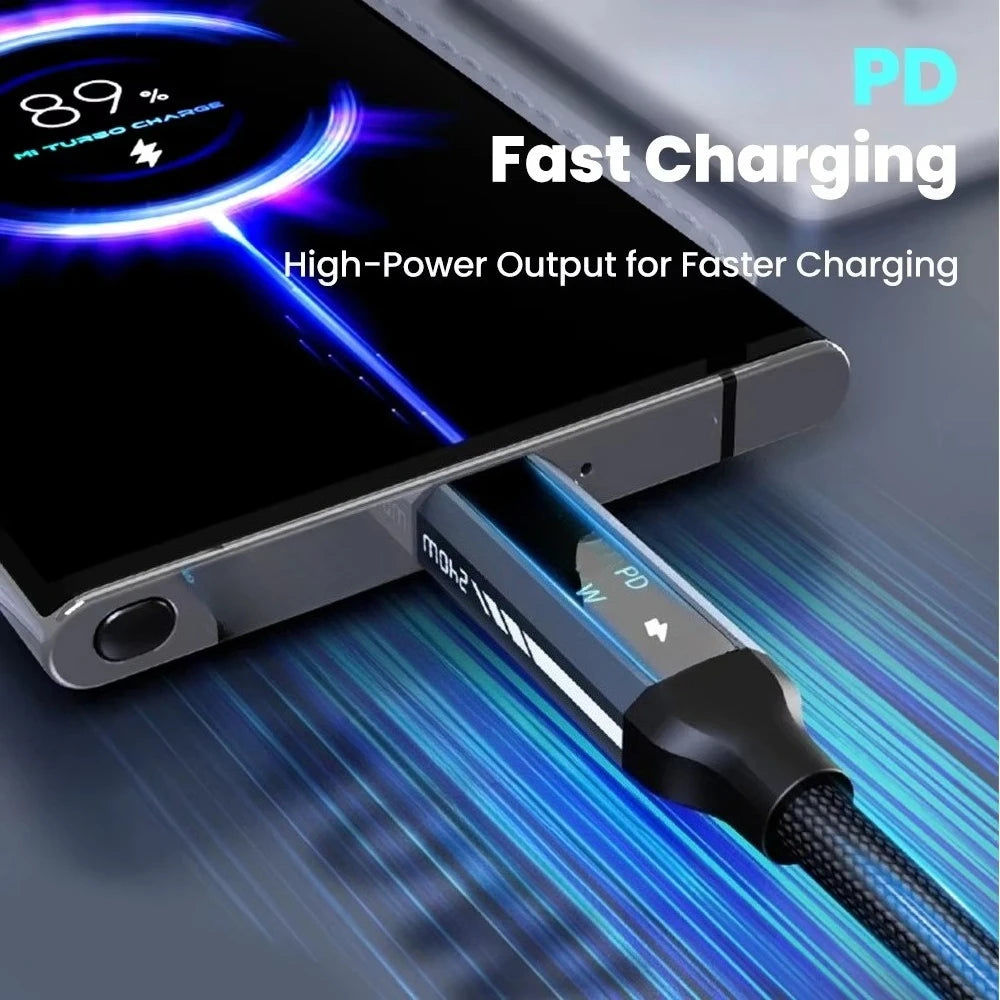 USB-C to USB-C Fast Charging Cable USB4 Digital Display PD 5A USB-C Charging Cable PRIMED