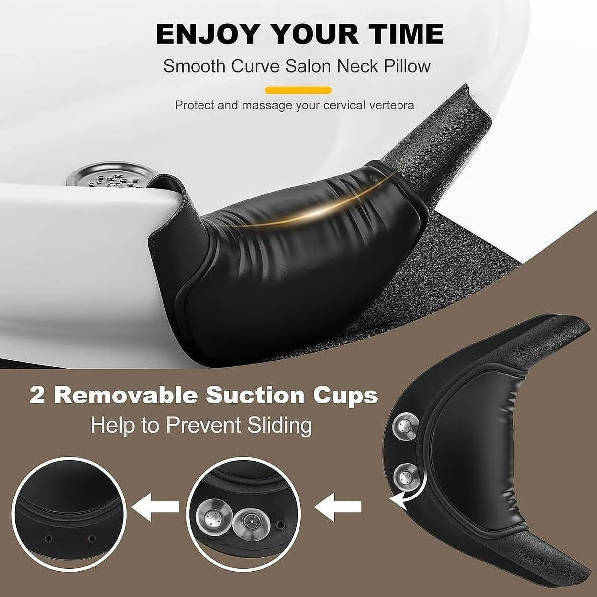 Silicone Shampoo Bowl Neck Rest Cushion | Home & Salon Use