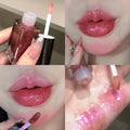 HERORANGE Pearlescent Glitter Lip Gloss – Long-Lasting Shimmer Glitter Lip Gloss PRIMED 06