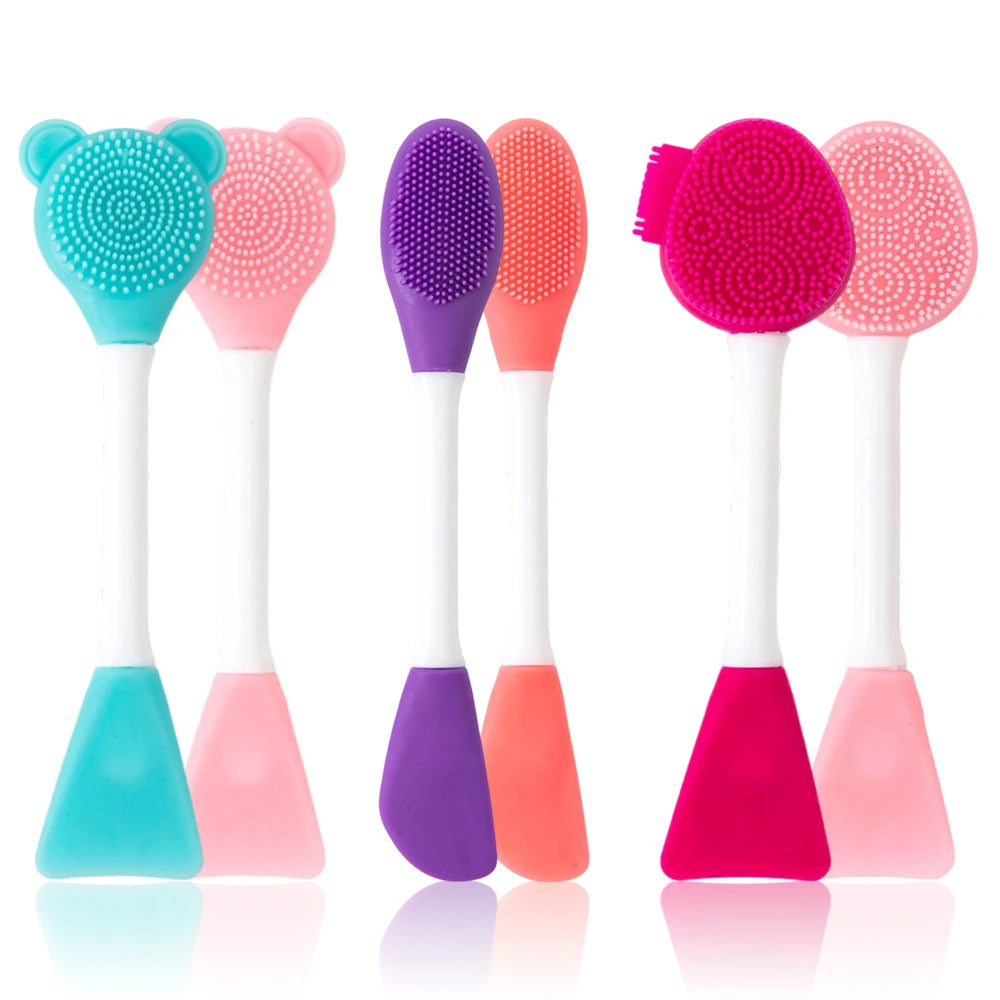 2-in-1 Silicone Facial Cleansing Brush & Mask Applicator Facial Cleansing Brush PRIMED