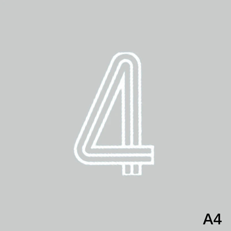 Large 6.9" Self-Adhesive Number Sticker – Bins, Mailboxes & Doors